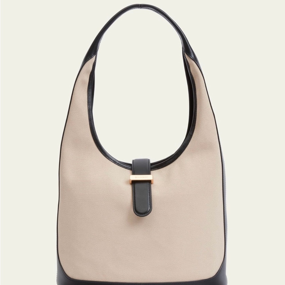 Jonathan Simkhai Black and Cream Hobo Bag